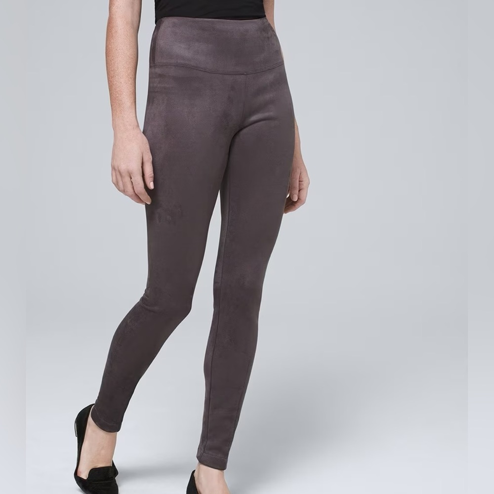 Vegan Suede WHBM Runway Leggings